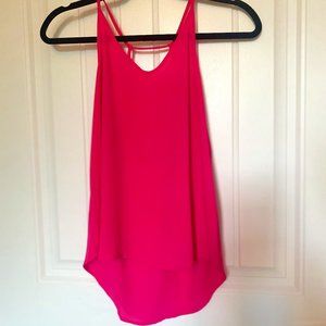 Magenta Backless Tank